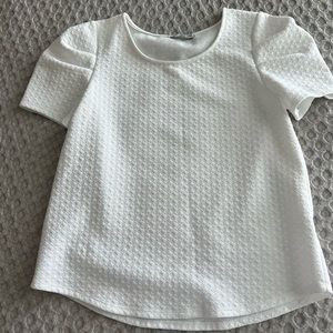 Green envelope white blouse size medium